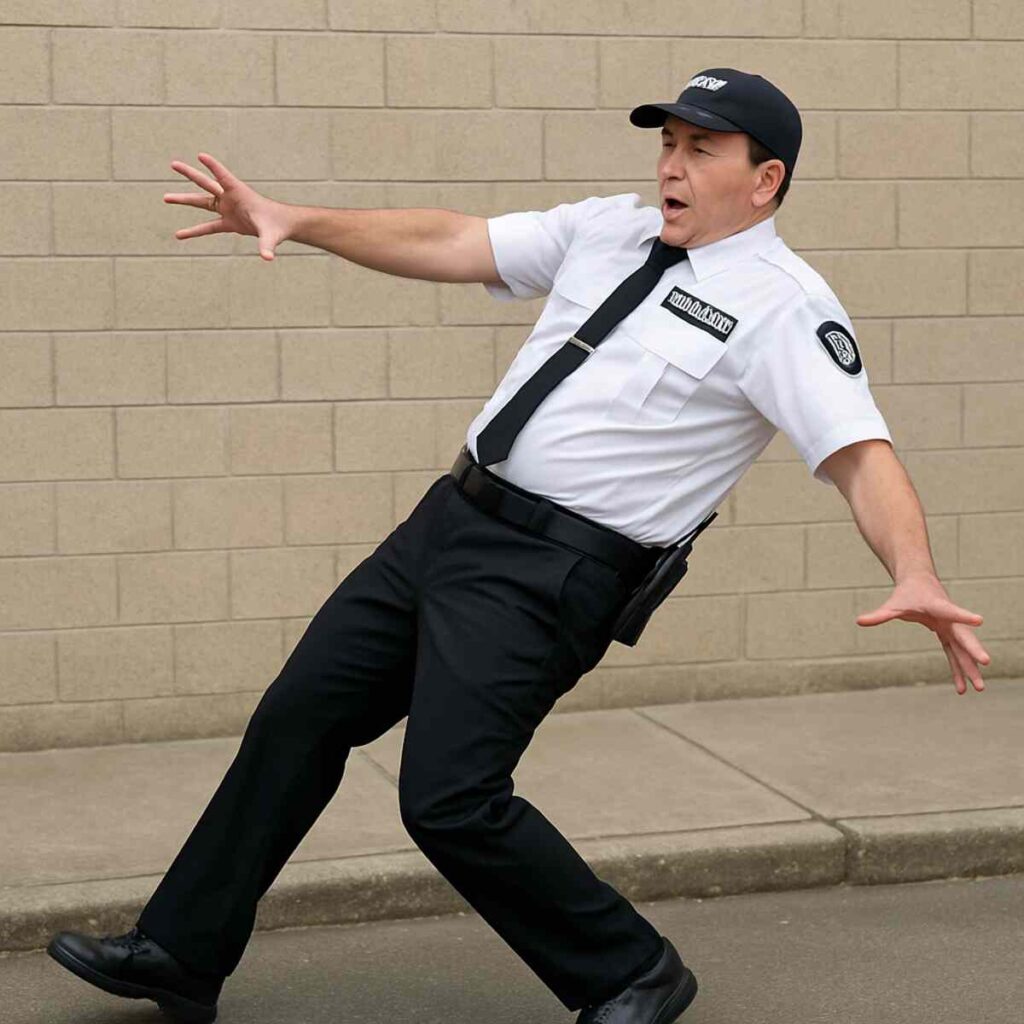 security guard prank entertainer